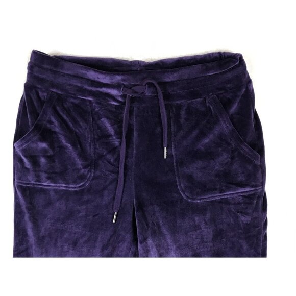 32 DEGREES HEAT Purple Velour Joggers SMALL - Picture 5 of 7